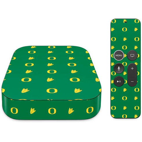 University of Oregon Pattern Apple TV Skin